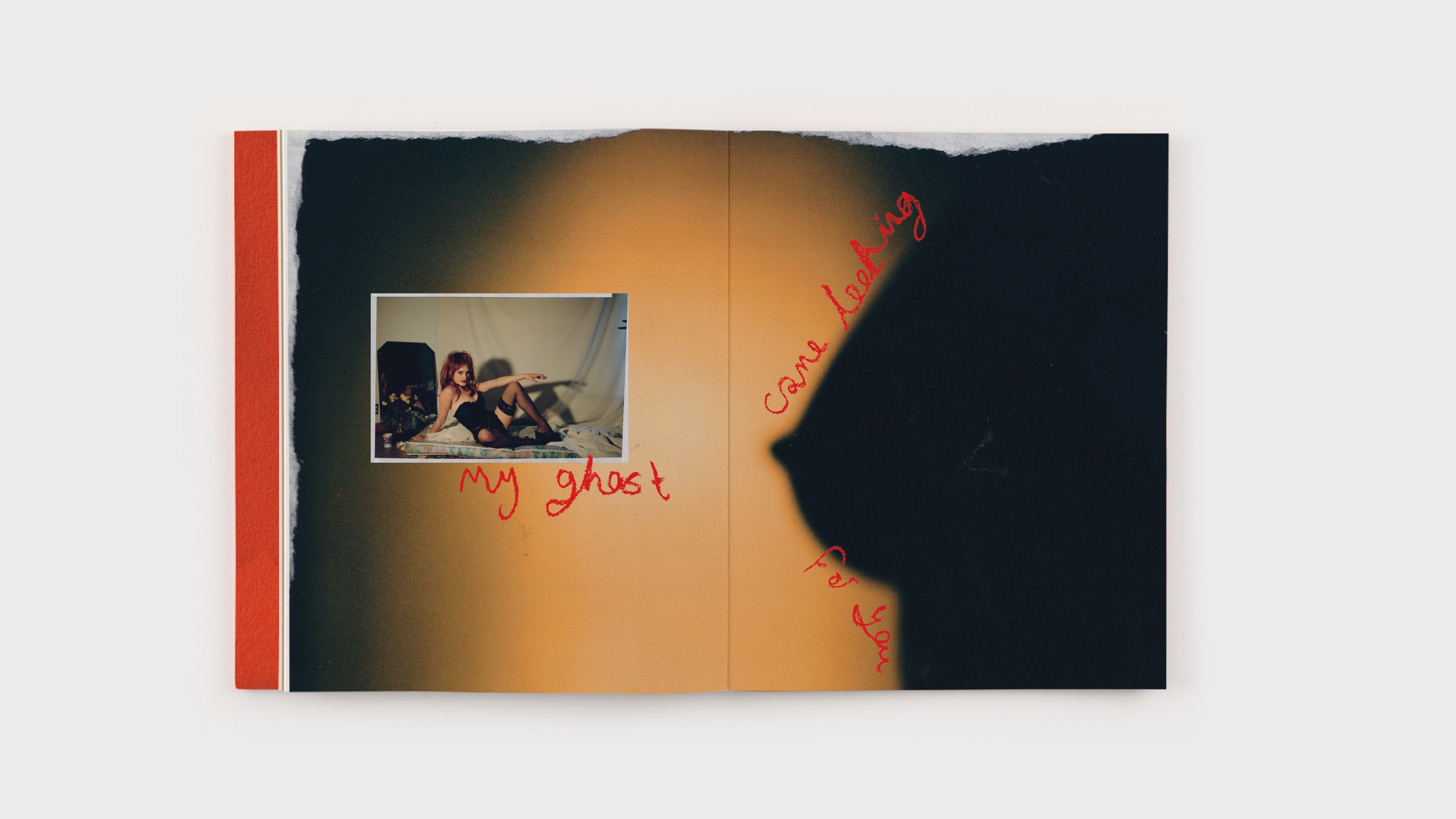 Stationery design of letterhead and business cards for the company Anders on top of a blurred photo of a house interior.